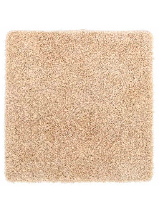 Pörrömatto korkeanukkainen navarra beige 240x240 cm polyesteri
