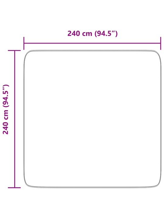 Pörrömatto korkeanukkainen navarra beige 240x240 cm polyesteri