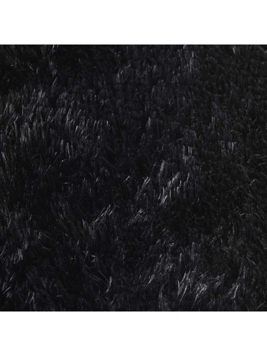 Pörrömatto korkeanukkainen navarra musta 240x240 cm polyesteri