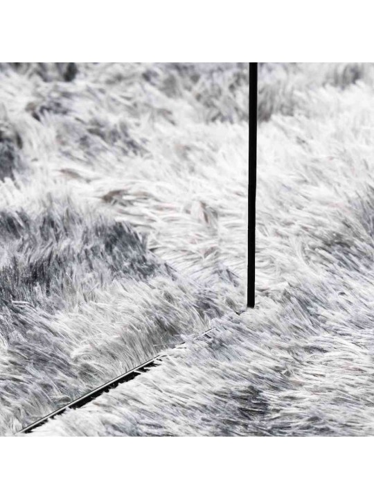 Pörrömatto korkeanukkainen navarra vaaleanharmaa 240x240 cm