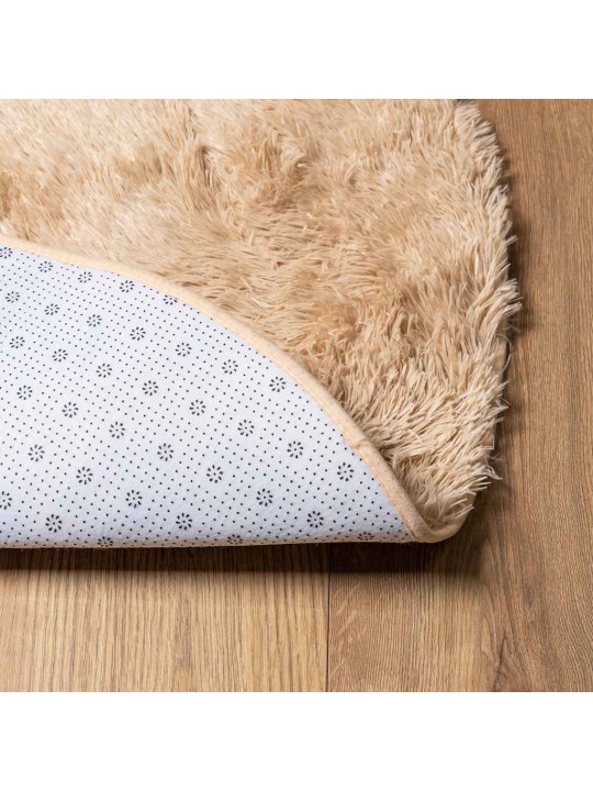 Pörrömatto korkeanukkainen navarra beige 120x120 cm polyesteri