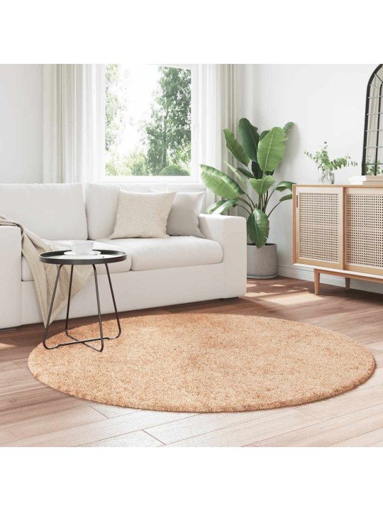 Pörrömatto korkeanukkainen navarra beige 160x160 cm polyesteri