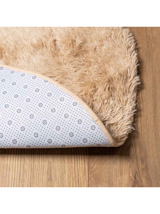 Pörrömatto korkeanukkainen navarra beige 160x160 cm polyesteri