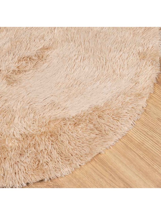Pörrömatto korkeanukkainen navarra beige 200x200 cm polyesteri