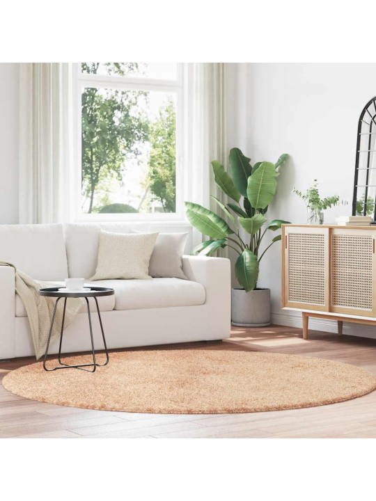 Pörrömatto korkeanukkainen navarra beige 200x200 cm polyesteri