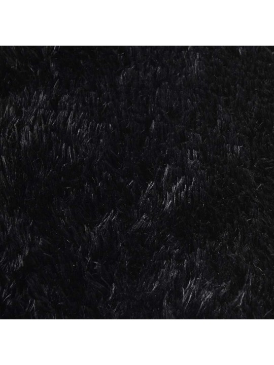 Pörrömatto korkeanukkainen navarra musta 200x200 cm polyesteri
