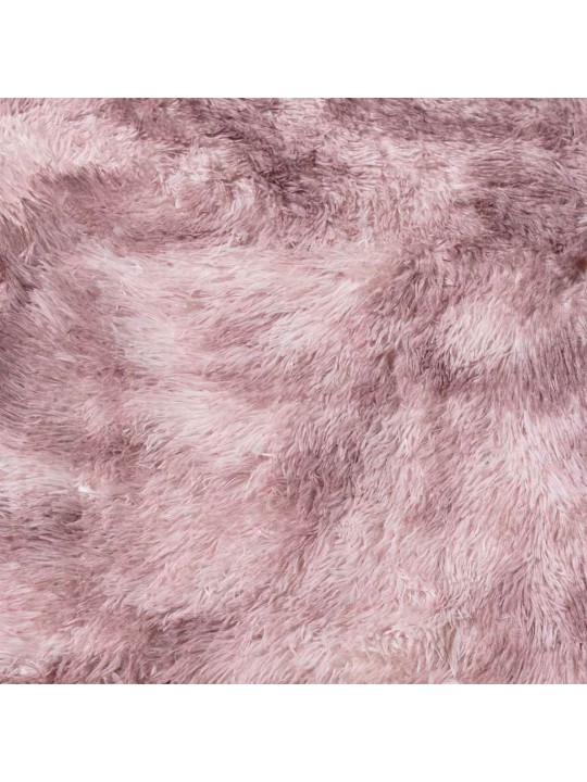 Pörrömatto korkeanukkainen navarra pölypinkki 200x200 cm