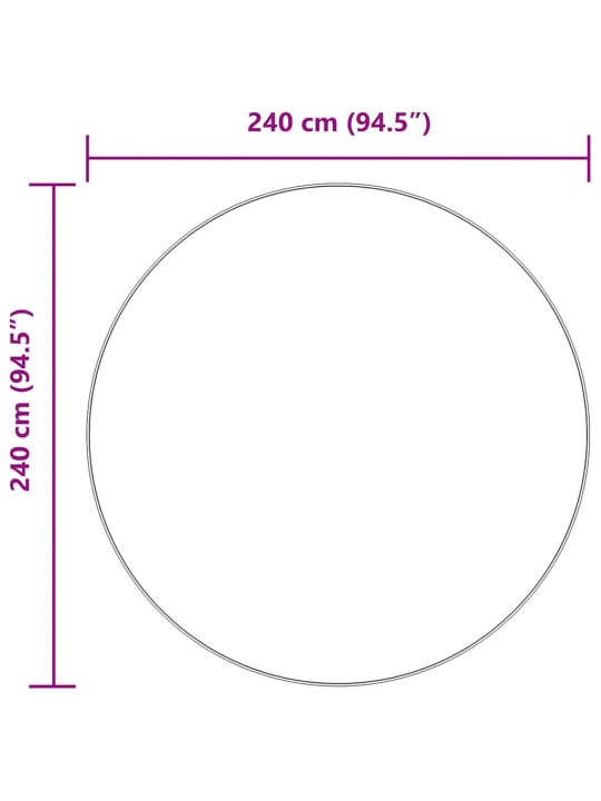 Pörrömatto korkeanukkainen navarra musta 240x240 cm polyesteri