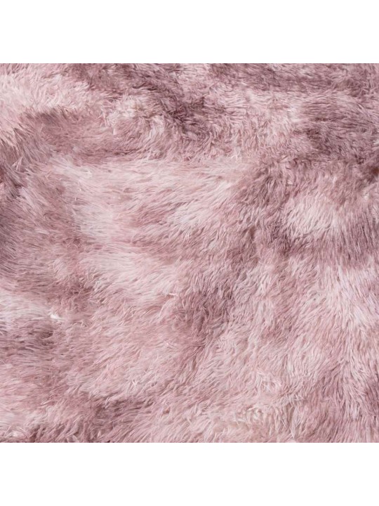 Pörrömatto korkeanukkainen navarra pölypinkki 240x240 cm