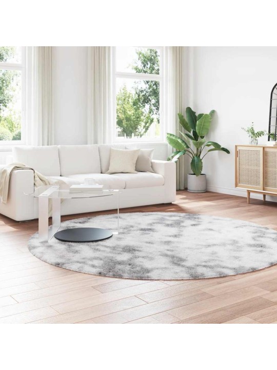 Pörrömatto korkeanukkainen navarra vaaleanharmaa 240x240 cm