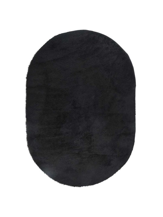 Pörrömatto korkeanukkainen navarra musta 300x200 cm polyesteri