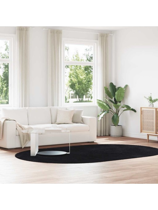 Pörrömatto korkeanukkainen navarra musta 300x200 cm polyesteri