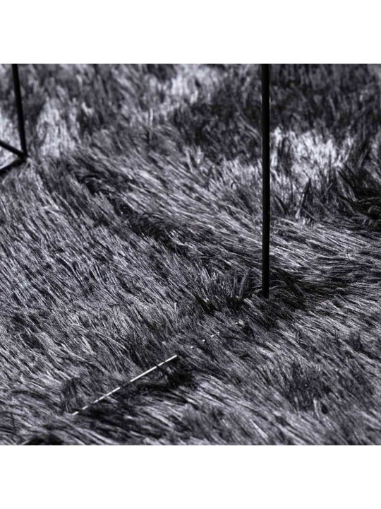 Pörrömatto korkeanukkainen navarra tummanharmaa 300x200 cm