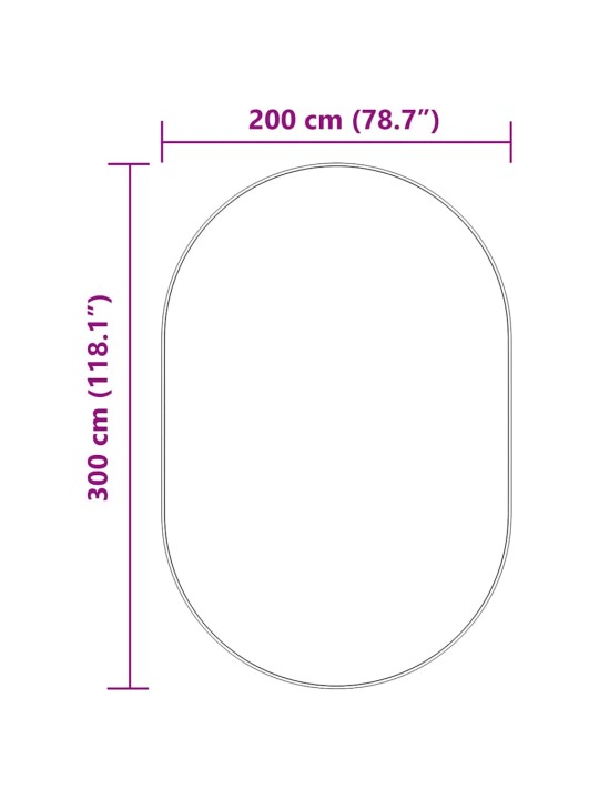 Pörrömatto korkeanukkainen navarra tummanharmaa 300x200 cm