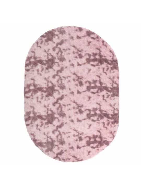 Pörrömatto korkeanukkainen navarra pölypinkki 300x200 cm