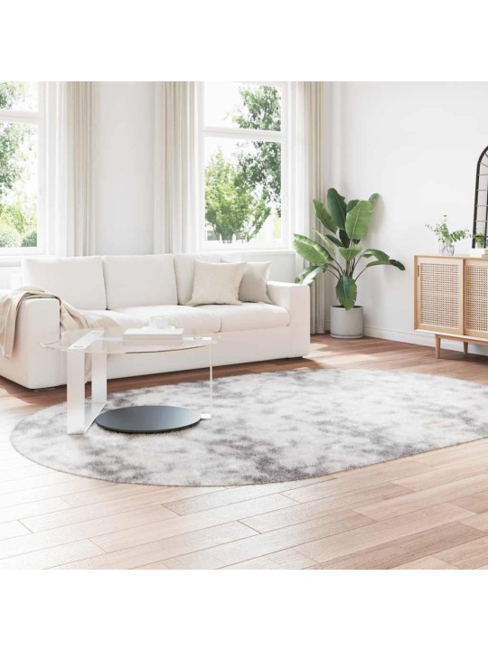 Pörrömatto korkeanukkainen navarra vaaleanharmaa 300x200 cm
