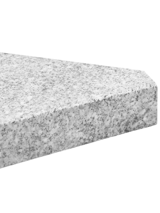 Päivänvarjon aluspainot 4 kpl graniitti 14 kg kolmio harmaa