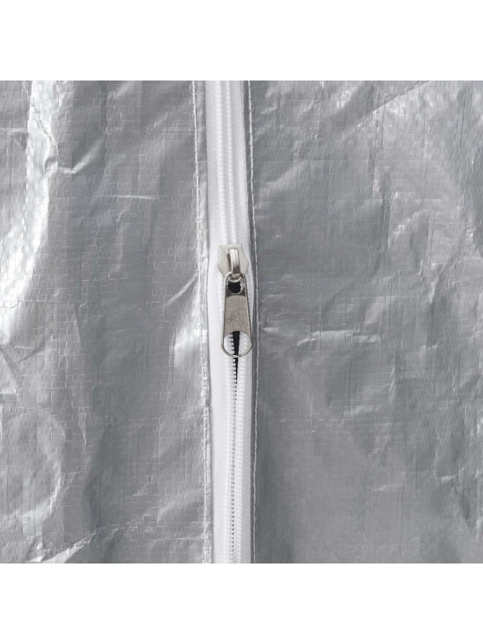 Polttopuuteline sadesuojalla 100x25x150 cm galvanoitu teräs