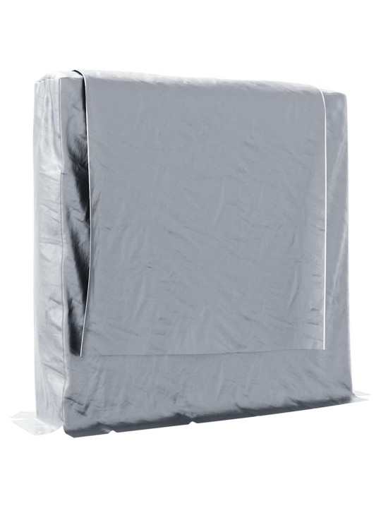 Polttopuuteline sadesuojalla 150x25x150 cm galvanoitu teräs