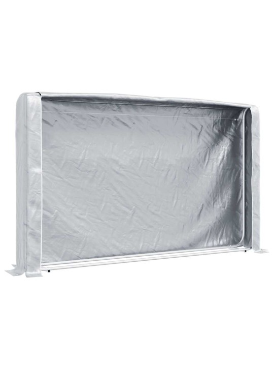 Polttopuuteline sadesuojalla 250x25x150 cm galvanoitu teräs