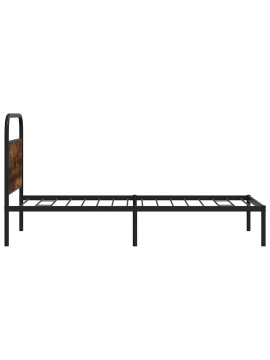 Sängynrunko ilman patjaa 100x200 cm savutammi tekninen puu