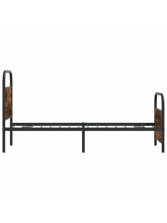 Sängynrunko ilman patjaa 75x190 cm savutammi tekninen puu