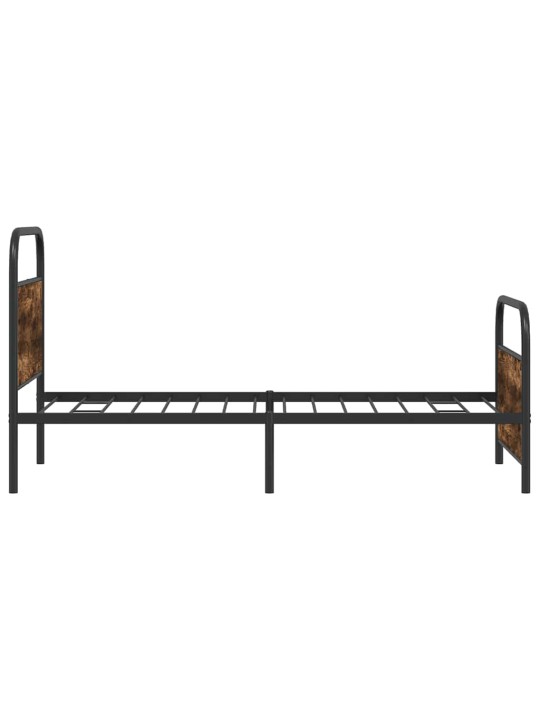 Sängynrunko ilman patjaa 90x200 cm savutammi tekninen puu