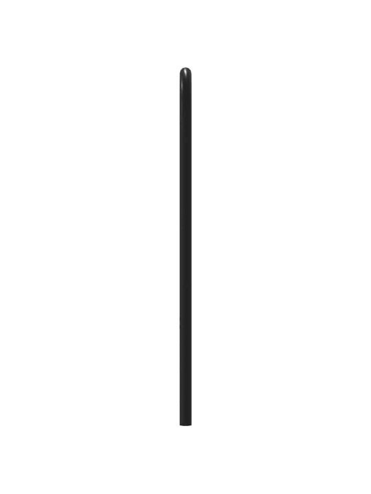 Sängynpääty savutammi 140 cm teräs ja tekninen puu