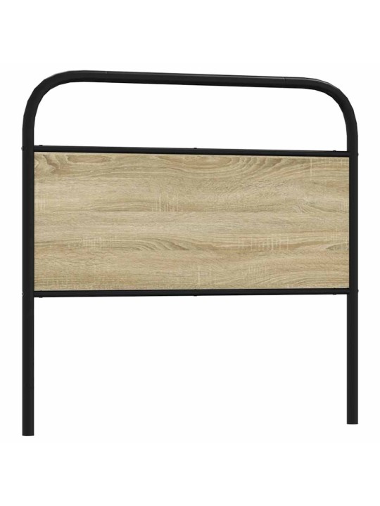 Sängynpääty sonoma-tammi 90 cm teräs ja tekninen puu
