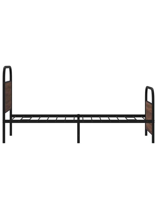 Sängynrunko ilman patjaa 80x200 cm ruskea tammi tekninen puu