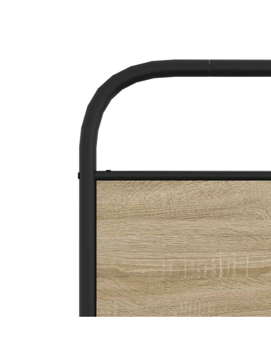 Sängynrunko ilman patjaa 80x200 cm savutammi tekninen puu