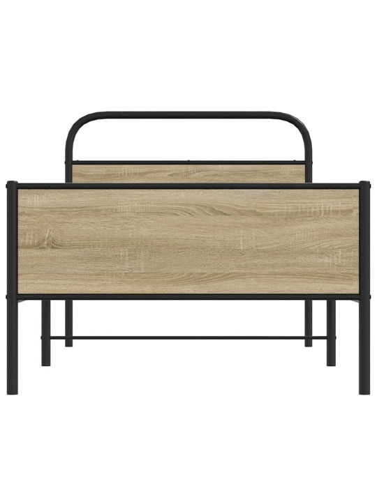 Sängynrunko ilman patjaa 107x203 cm sonoma-tammi tekninen puu