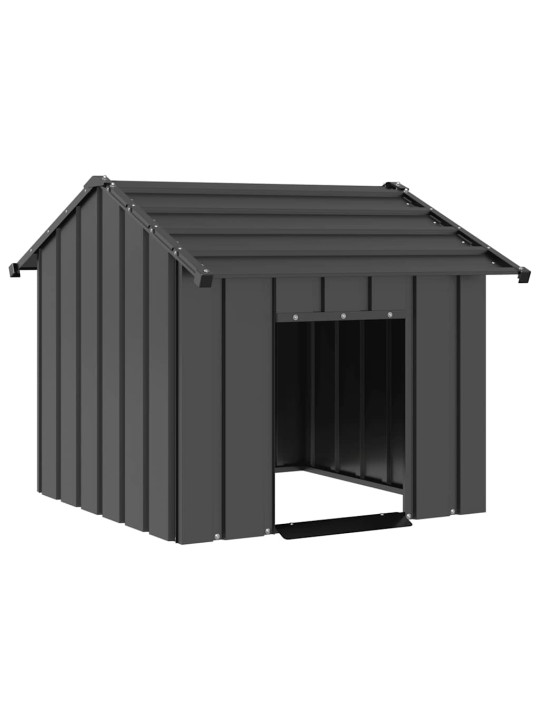 Koiratalo katolla 85x107x81 cm galvanoitua terästä
