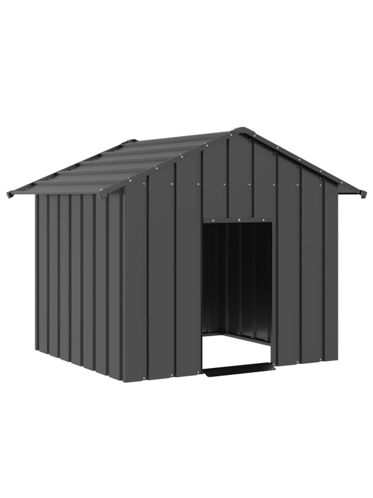 Koiratalo katolla 131x101x102 cm galvanoitua terästä