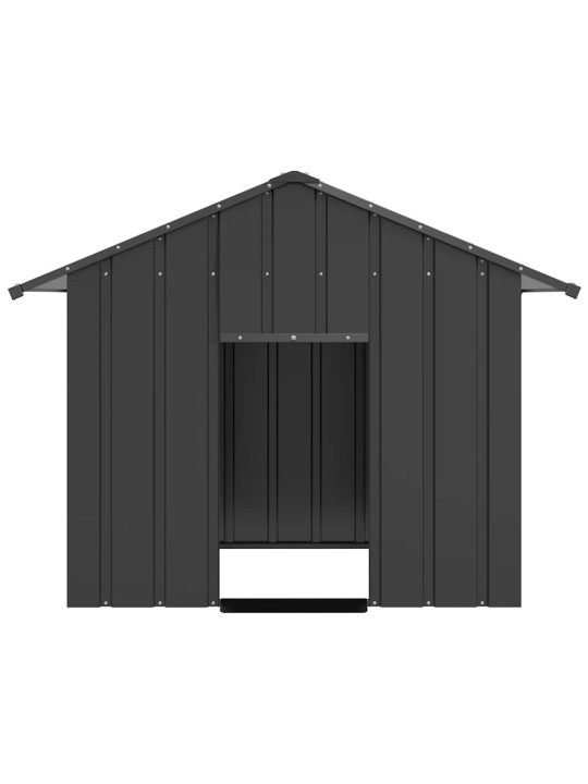 Koiratalo katolla 131x101x102 cm galvanoitua terästä