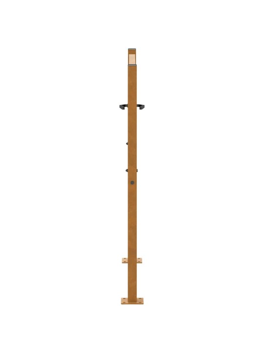 Puutarhaportti 105x105 cm weathering steel light design