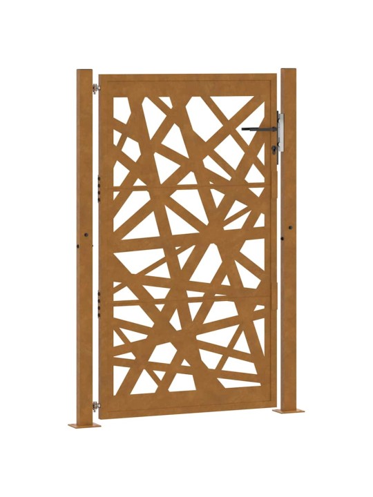 Puutarhaportti 105x155 cm weathering steel light design