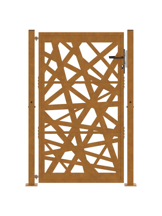 Puutarhaportti 105x155 cm weathering steel light design