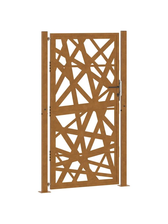 Puutarhaportti 105x180 cm weathering steel light design