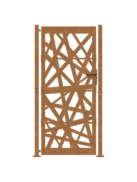 Puutarhaportti 105x205 cm weathering steel light design
