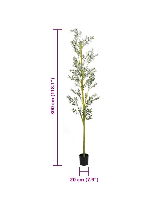 Keinotekoinen oliivipuu 1000 lehdet 300 cm vihreä