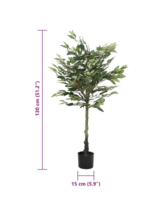 Tekokasvi viikunapuu 480 lehteä 130 cm vihreä