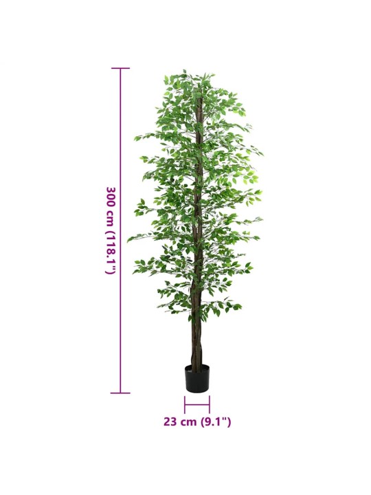 Keinotekoinen ficus plant 2016 lehdet 300 cm vihreät