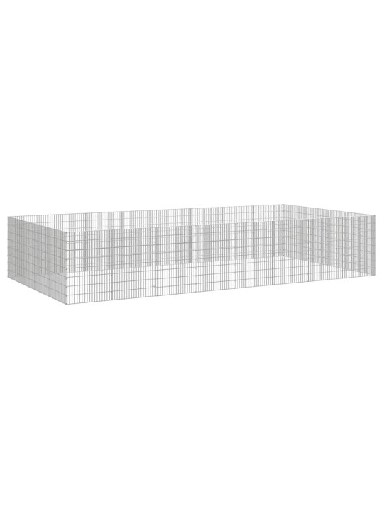 Eläinhäkki free range 24-paneelia 54x80 cm galvanoitu rauta