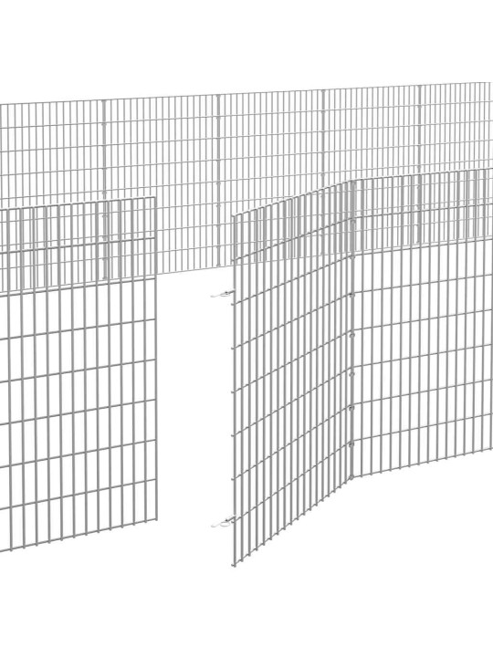 Eläinhäkki free range 48-paneelia 54x80 cm galvanoitu rauta