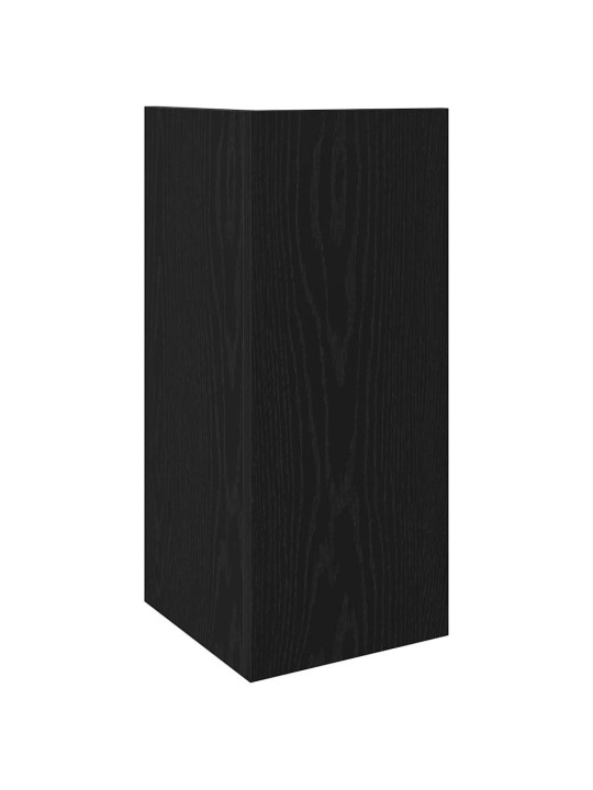Sivupöydät 2 kpl hyllyllä musta 25,5x27x60 cm