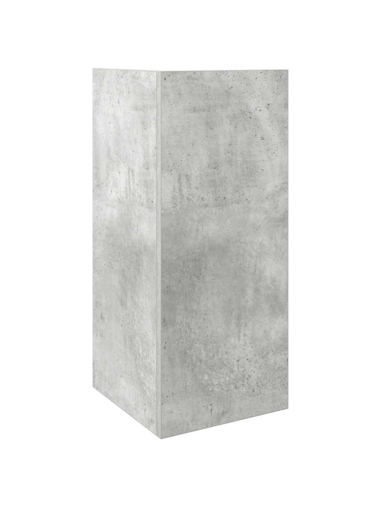 Sivupöydät 2 kpl hyllyllä betonin harmaa 25,5x27x60 cm