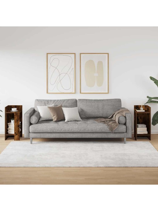 Sivupöydät 2 kpl hyllyllä savustammi 25,5x27x60 cm