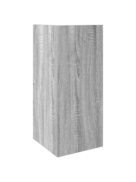 Sivupöydät 2 kpl hyllyllä harmaa sonoma 25,5x27x60 cm