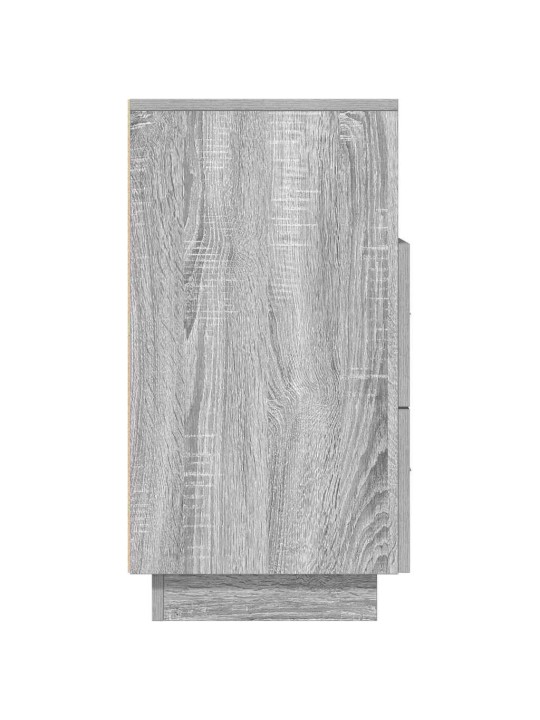 Yöpöytäkaapit 2 kpl 2 laatikolla harmaa sonoma 36x36x68 cm